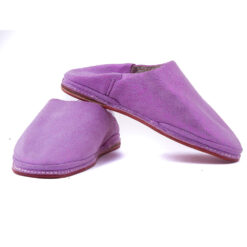 Babouches Mauve avec Motif pour femme et fille mode 2021.