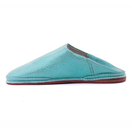 Babouches Vert Pistache pour Femme et Fille Cuir modèle 2021 – Image 2