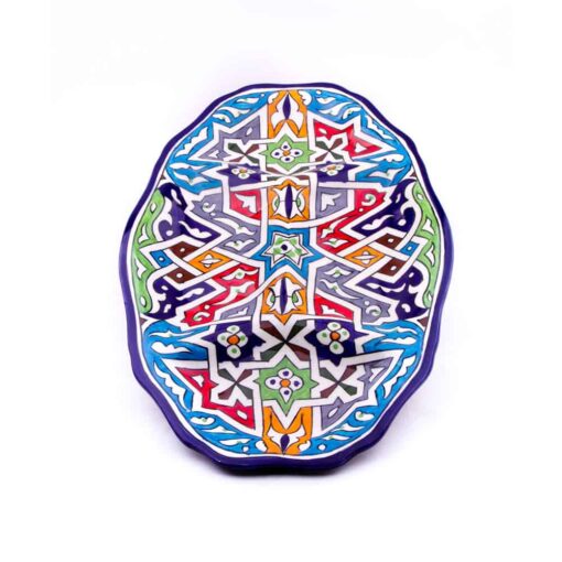Grand Plat en poterie Marocain, céramique