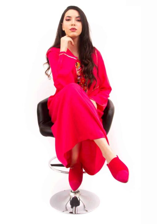 Djallaba-dress-rose